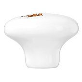 Grijsbuikmierklauwier Keramische Knop (Zijkant)