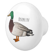 Grijsbuikmierklauwier Keramische Knop (Rechts)