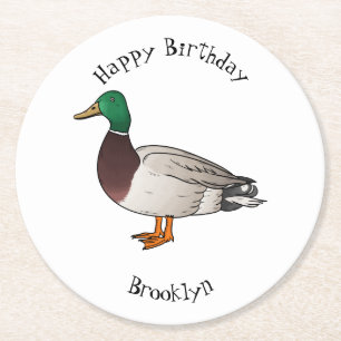 Grijsbuikmierklauwier Ronde Kartonnen Onderzetter