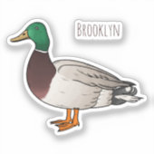 Grijsbuikmierklauwier Sticker (Voorkant)