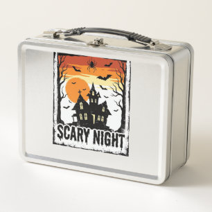 Grijseligr Nacht Spokenhuis Vintage Halloween T-sh