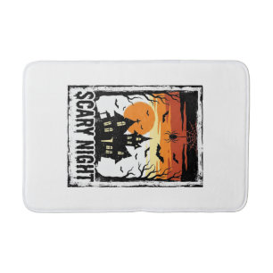 Grijseligr Nacht Spokenhuis Vintage Halloween T-sh Badmat
