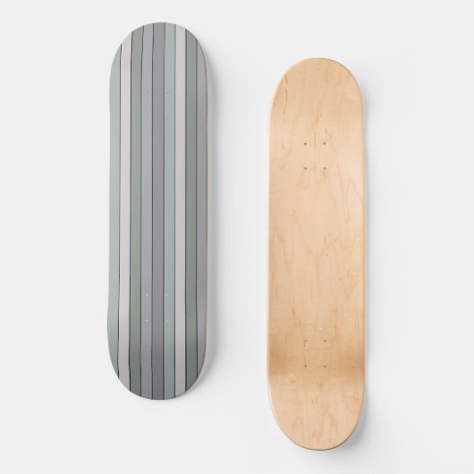 Grijsgroen met zwarte strepen op Waterverf papier Skateboard (Voorkant)