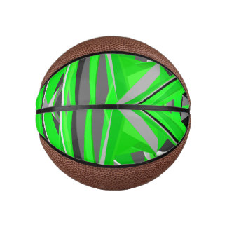 Grijsgroene geometrie basketbal