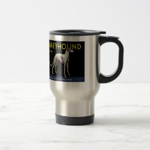 grijshond hond Lemon Label Circa 1920 Reisbeker