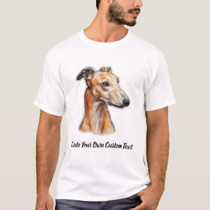 Grijshond Tekst Naar Eigen Keuze  T-shirt