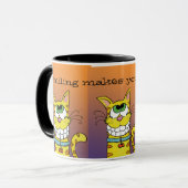 Grijskat Mok (Voorkant links)