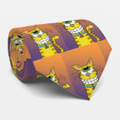 Grijskat Stropdas (Opgerold)