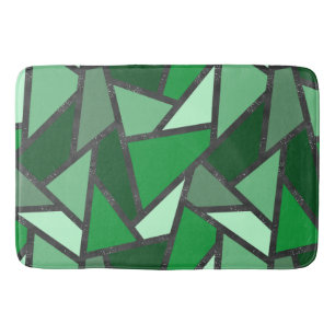 Grijsschaduw van groen gekleurd glas badmat