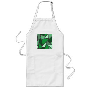 Grijsschaduw van groen gekleurd glas lang schort