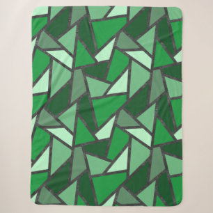 Grijsschaduw van groen gekleurd glas sherpa deken