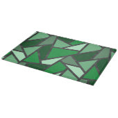 Grijsschaduw van groen gekleurd glas snijplank (Hoek)