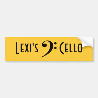 Grijsvezel, Lexi' sCello Bumpersticker