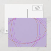 grijze 8297 abstracte kunst briefkaart (Voorkant / Achterkant)