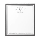 Grijze Aangepast | Van de bureau van de blocnote (Voorkant)