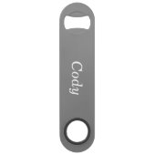 Grijze Aangepaste flesopening Speed Flessenopener (Voorkant)