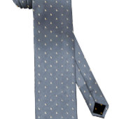 Grijze Aangepaste Naam Monogram Quote Stropdas