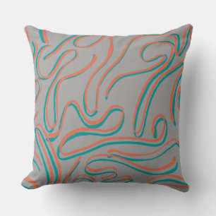 Grijze abstract naadloos patroon kussen