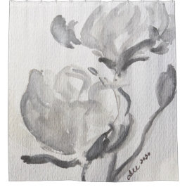 Grijze Abstracte douchergordijn Douchegordijn