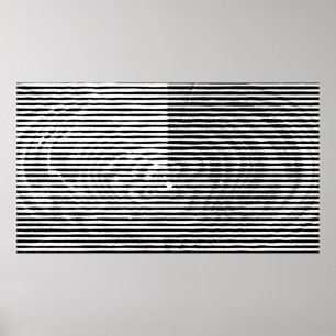 grijze abstracte horizontale lijnen poster