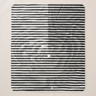 grijze abstracte horizontale lijnen sherpa deken