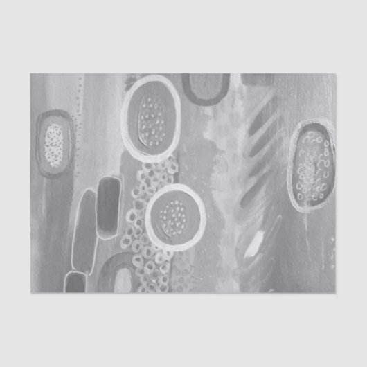 Grijze Abstracte kunststofpapier Tissuepapier (Voorkant)