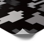Grijze abstracte poster (Hoek)
