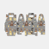 grijze achtergrond bedankdoosjes (Uitgevouwen)