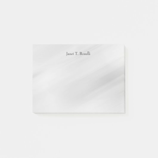 Grijze achtergrond Elegant Plain Simple Profession Post-it® Notes (Voorkant)