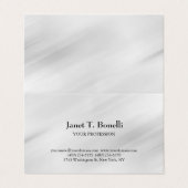 Grijze achtergrond Elegant Plain Simple Profession Visitekaartjes (Buitenkant ongevouwen)