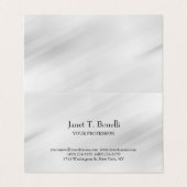 Grijze achtergrond Elegant Plain Simple Profession Visitekaartjes (Buitenkant ongevouwen)