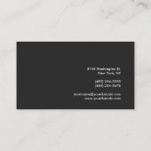 Grijze achtergrond Rood Matig Visitekaartje (Achterkant)