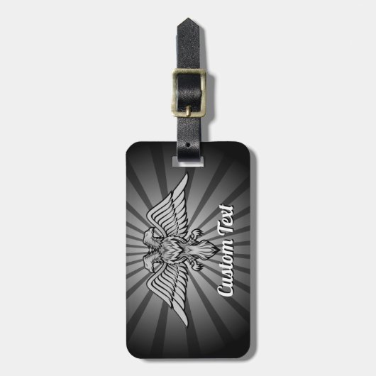 Grijze arend met twee hoofden Bagagelabel (Voorkant verticaal)