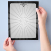 Grijze arend met twee koppen flyer (Hand)