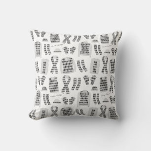 Grijze Argyle Patroon Items Kussen