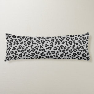 Grijze Ash Leopard Cheetah Dier Print Patroon Lichaamskussen