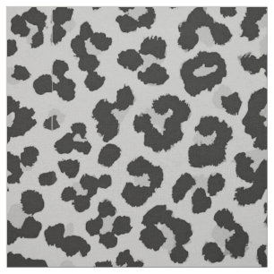 Grijze Ash Leopard Cheetah Dier Print Patroon Stof