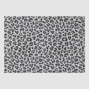 Grijze Ash Leopard Cheetah Dier Print Patroon Tissuepapier