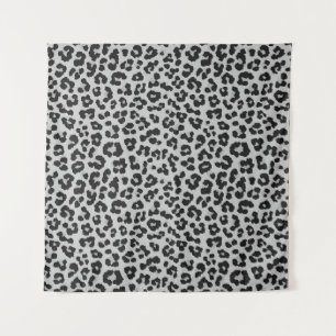 Grijze Ash Leopard Cheetah Dier Print Patroon Wandkleed