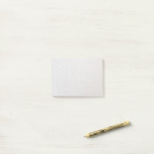 Grijze bakstenen textuur Grunge witte brick Post-it® Notes (Op bureau)