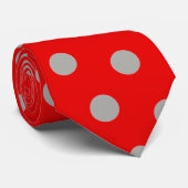 Grijze ballen stropdas (Opgerold)