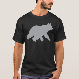 Grijze Beer kruising Tracks jaagende Wilde Life Yo T-shirt