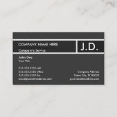 grijze beroepsbeoefenaar : podiatrist visitekaartje (Achterkant)