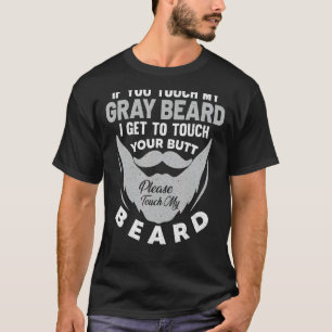 Grijze bietdrager van gekweekte heupprothese volgr t-shirt
