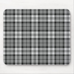 Grijze Blackwatch Tartan Plaid Design Muismat
