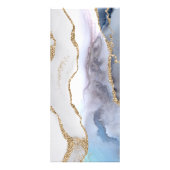 Grijze blauwe kaart voor prijslijst (Achterkant)