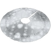 Grijze Bokeh Bubble Lights Glamour Vrolijk Kerstfe Kerstboom Rok (Gekanteld)