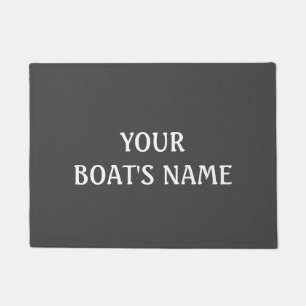 Grijze Bootnaam Dock Mat