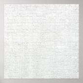 Grijze Brick Wall Wit Bricks Achtergrond Textuur Poster (Voorkant)