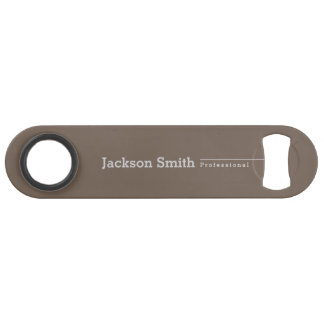 Grijze bruine moderne, gepersonaliseerde minimalis speed flessenopener